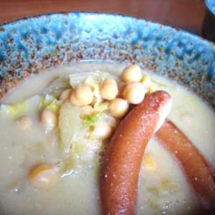 ヒヨコ豆たっぷり 味噌ミルクスープ レシピ 作り方 By 料理とお酒と犬がすき 楽天レシピ ヒヨコ豆たっぷり 味噌ミルクスープ レシピ 作り方 By 料理とお酒と犬がすき 楽天レシピ
